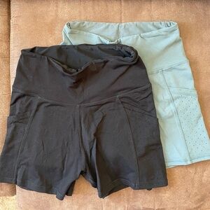 Mono B biker shorts - Blue and Black